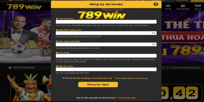 Hướng dẫn game thủ mới đăng ký 789Win